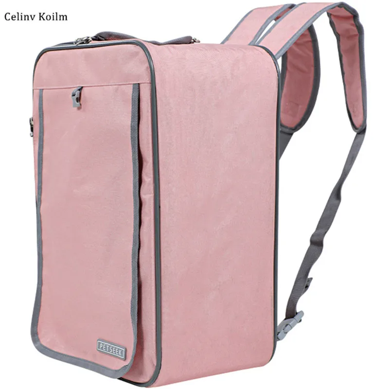 

Celinv Koilm New Gauze Transparent, Breathable, Large Capacity, Portable Universal Cat Bag, Dog Bag, Fashion Pet Bag
