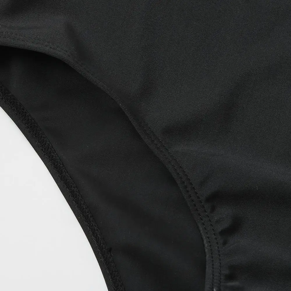 Женский купальник с оборками однотонное бикини и лямкой на шее для беременных