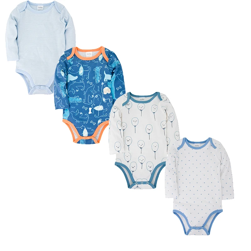 

Honeyzone 4Pcs/Set Cute Girl Roupas Bebe Menina Toddler Pink Bodysuit Autumn Baby Girl Clothes Striped Print Twins Body Neonato