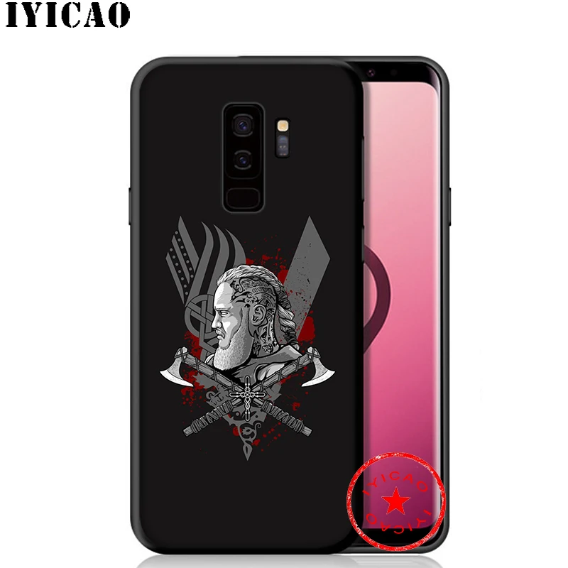 IYICAO Vikings TV Shows Soft Case for Samsung Galaxy S10e S10 S9 S8 Plus S6 S7 Edge Note 10 9 8 TPU |