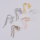 Застежки-крючки для сережек, застежки для сережек, для изготовления украшений, 1000 шт.