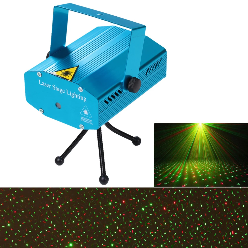 

Laser Projector Stage Light Effect Voice-Control Dj Disco Xmas Party Club Light Adjustment Fireworks Strobe Stage Light US Plug