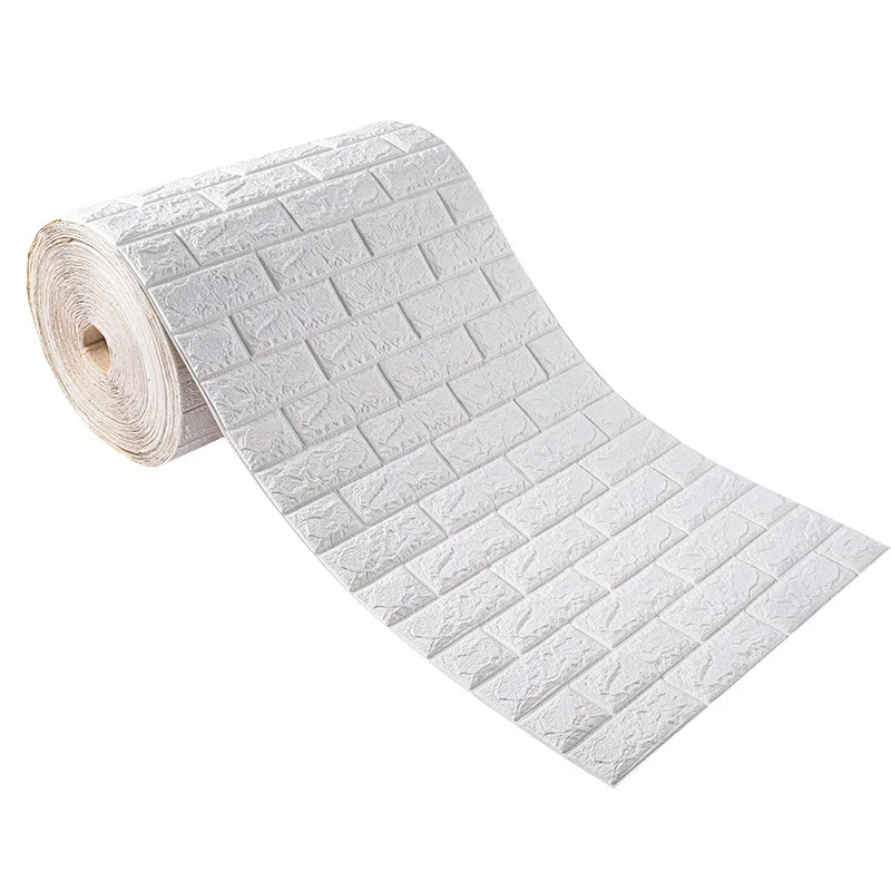 

3D Continuous Wall Stickers Thickening Anti Collision Imitation Brick Pattern Bedroom Waterproof And Background Wall Paper