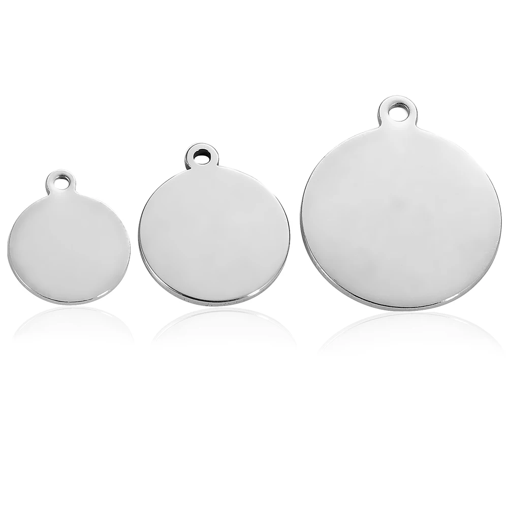 Стальные круглые подвески в виде собаки 12/15/20 мм штампованные заготовки для