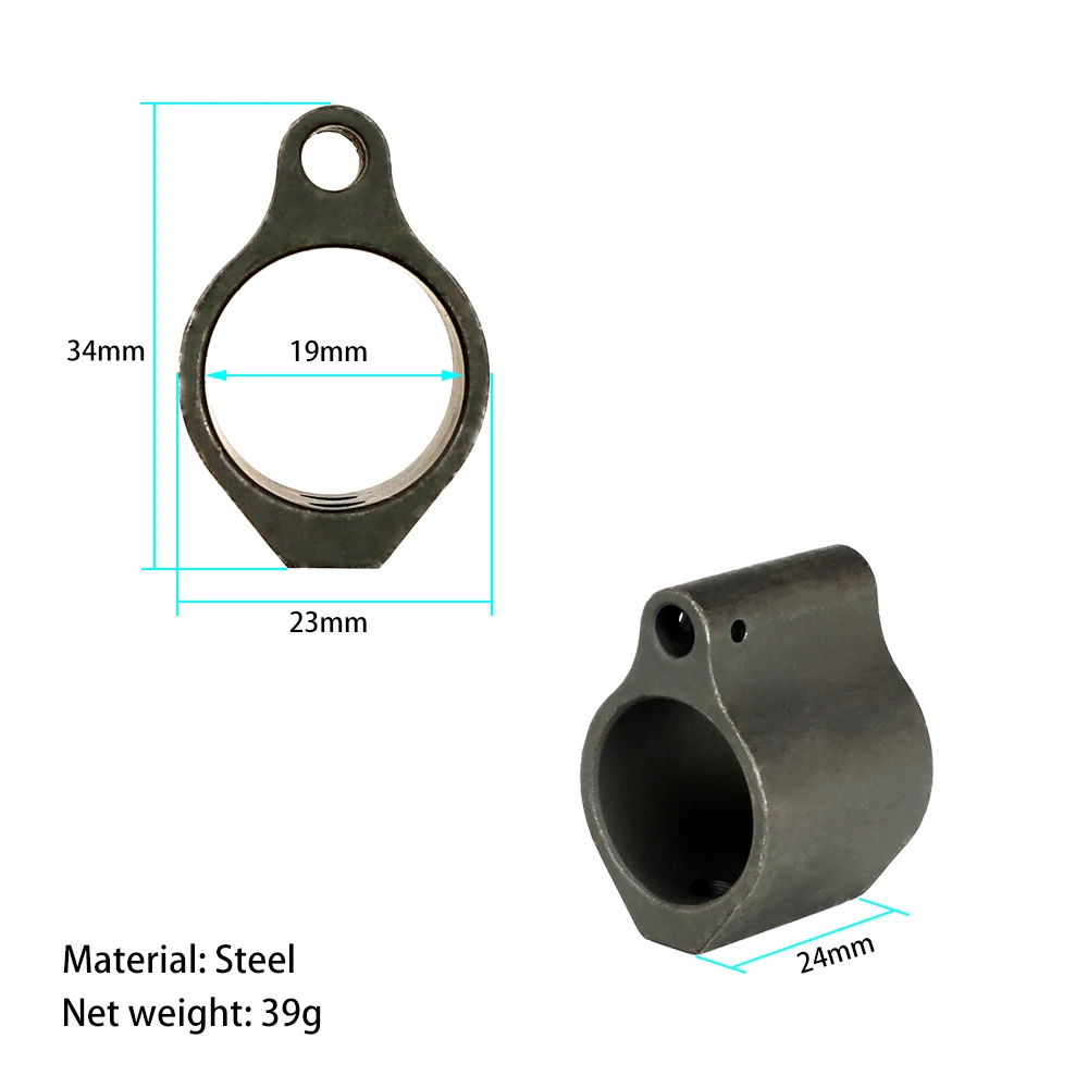 Тактический микрогазовый блок ohhunt 750 низкопрофильный Установочный винт из