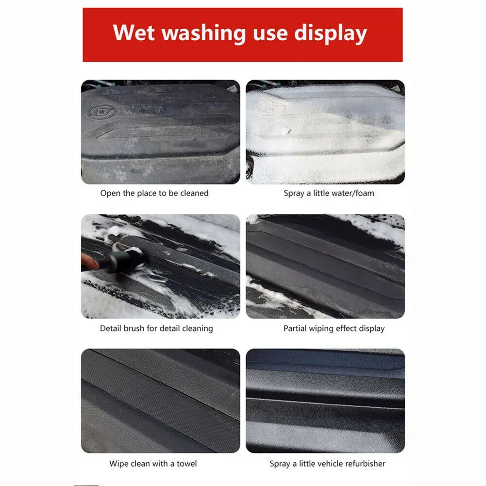 

Seat Crevices Car Clean Brush Soft Tool Versatile Wheel 5Pcs Air Vents
