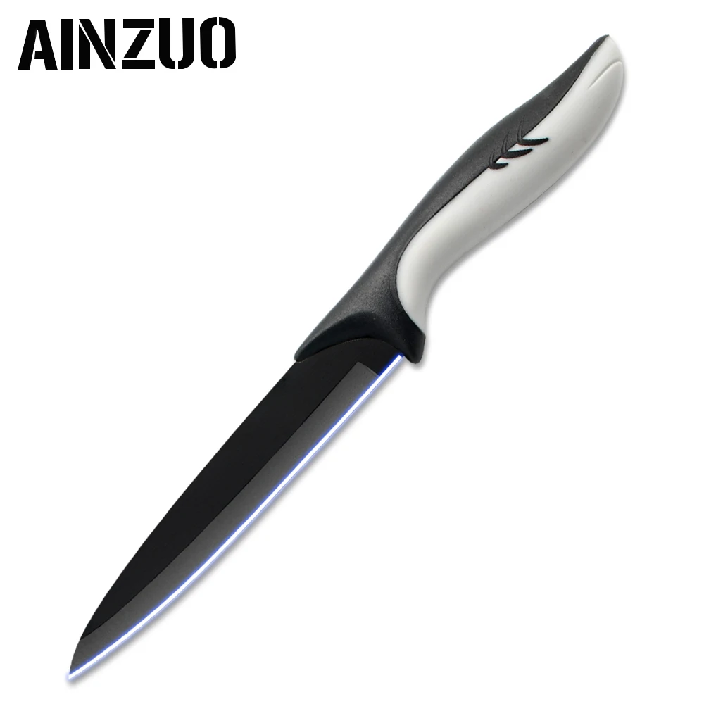 E.5 inch Utility AINZUO 3cr13 кухонные ножи из нержавеющей стали шеф-повара столовые приборы для очистки овощей утилита Santoku шеф-повара нарезки хлеба ручной работы кухонные аксессуары - Цвет: E.5 inch Utility