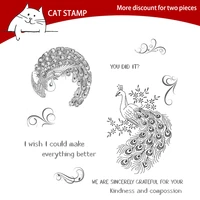 cat stamp beautiful bird transparent clear stamps for scrapbooking card making photo album silicone stamp diy decorative crafts