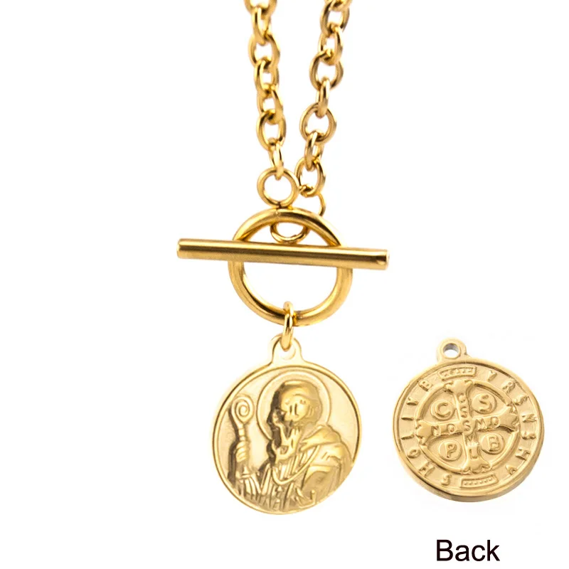 Из нержавеющей стали в стиле хип хоп рок Lucky замок карта Монета кулон религия