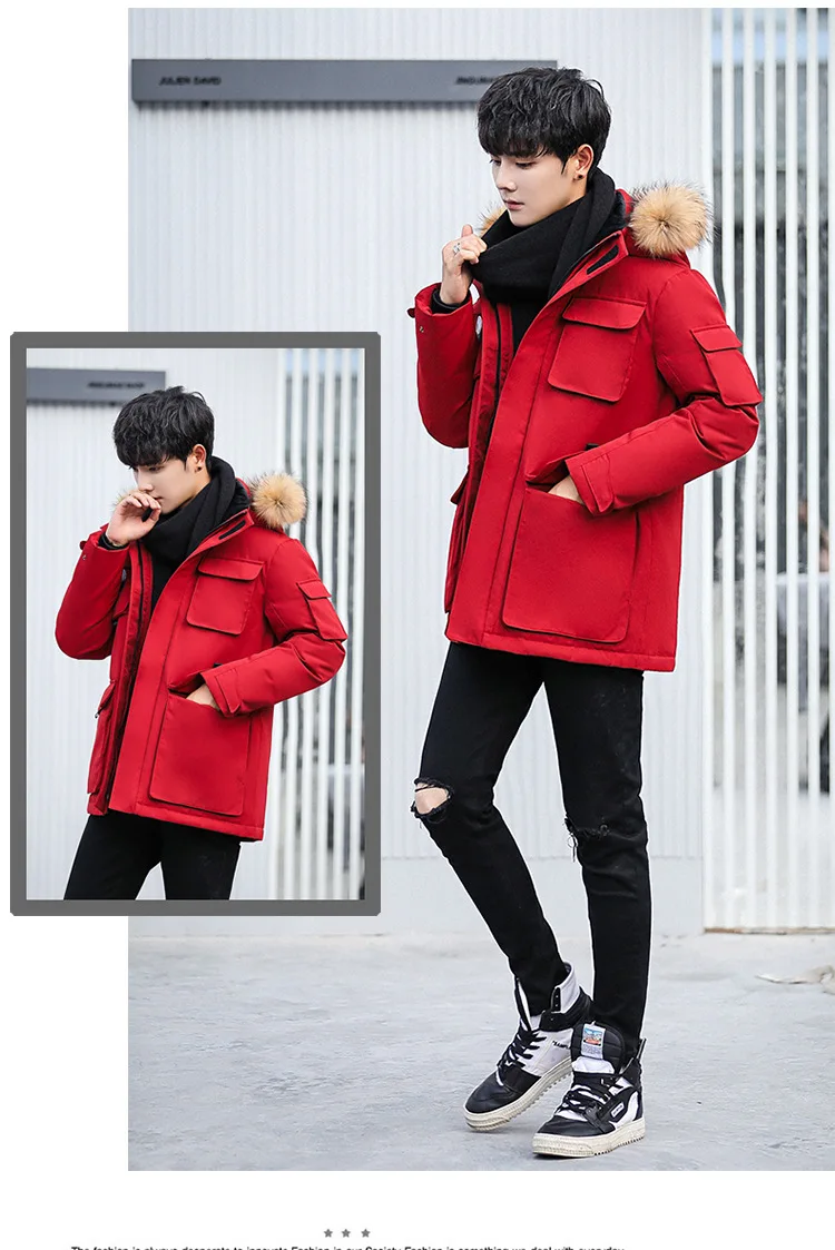 Camouflage Winter Duck Down Parkas Men Casual Outwear Down Jackets Male Thick Down Coat Fashion Snow Puffer Jacket JK-9588