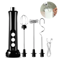3 in 1 milk frother frothing foamer coldhot latte cappuccino chocolate milk drink mixer coffee handheld frothing wand