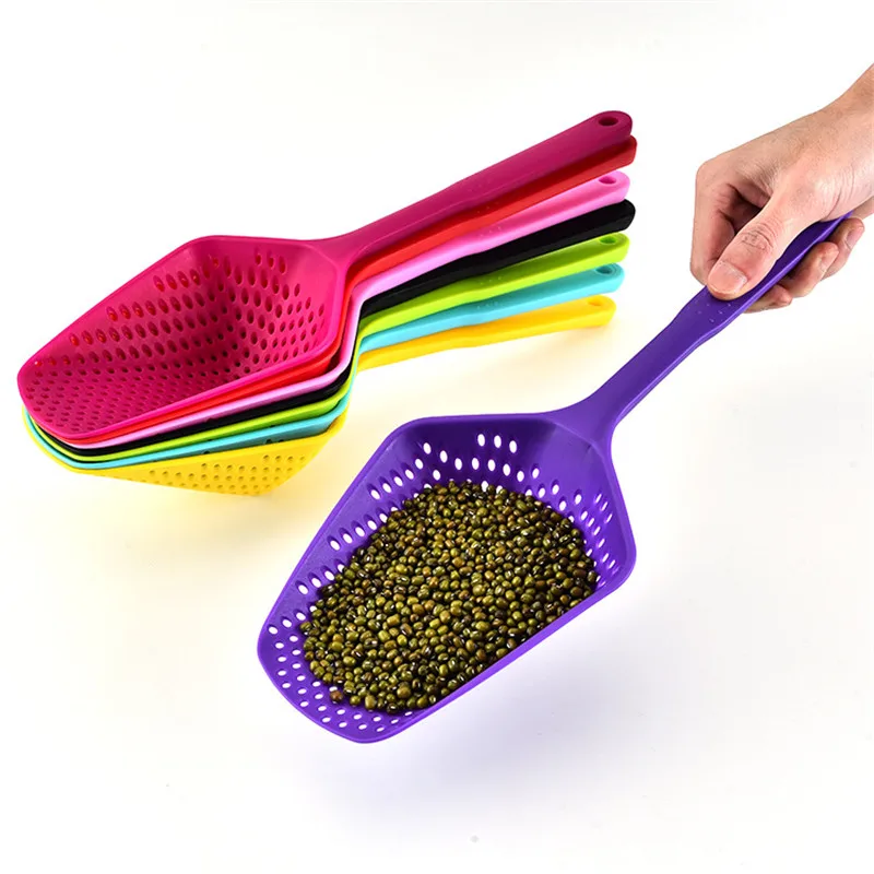 

Kitchen Accessories 1pcs No-stick Drain Colanders Shovel Strainers Veggies Water Leaking Kitchen Cooking Tools Kitchen Gadgets
