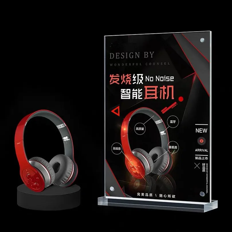 А4 210*297 мм акриловый магнитный держатель знака дисплей подставка рамка для постер