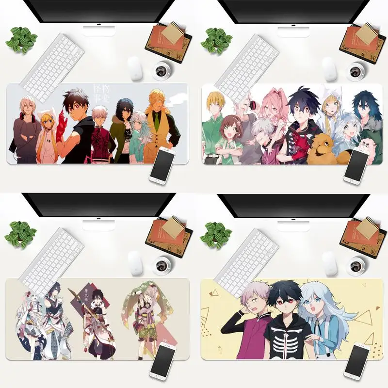 

Kemono Jihen Rubber PC Computer Gaming mousepad Animation XL Large Gamer Keyboard PC Desk Mat Takuo Tablet Mousepads