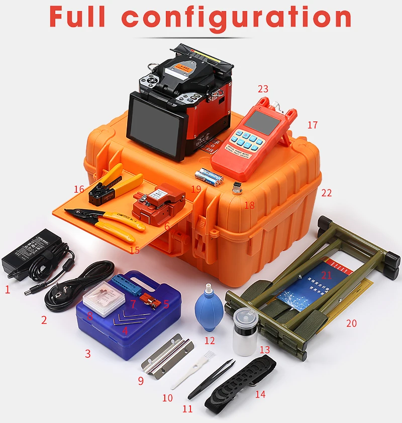 

A-80S Orange Automatic Fusion Splicer Machine Fiber Optic Fusion Splicer
