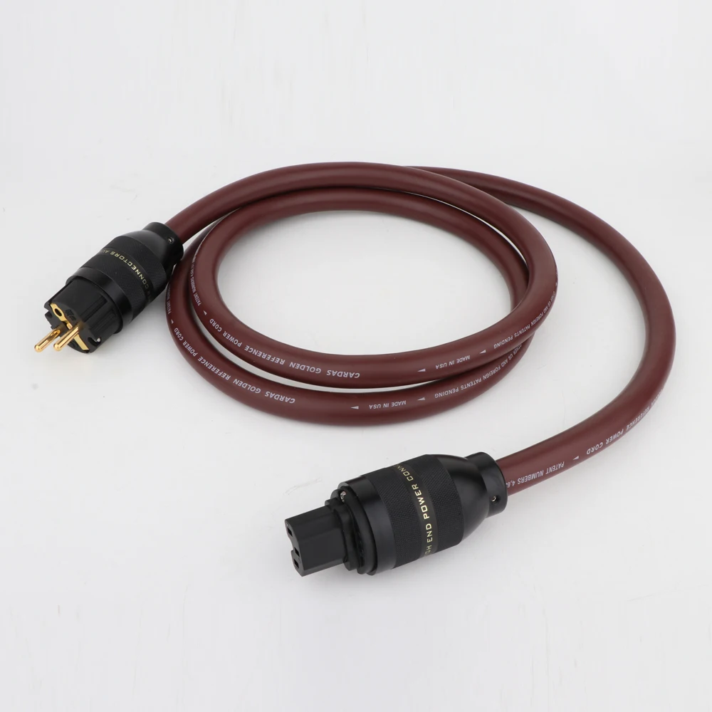

CARDAS Golden Reference HiFi Audio Power Cable With Preffair P201 Aluminum Gold Plated US/EU Plug