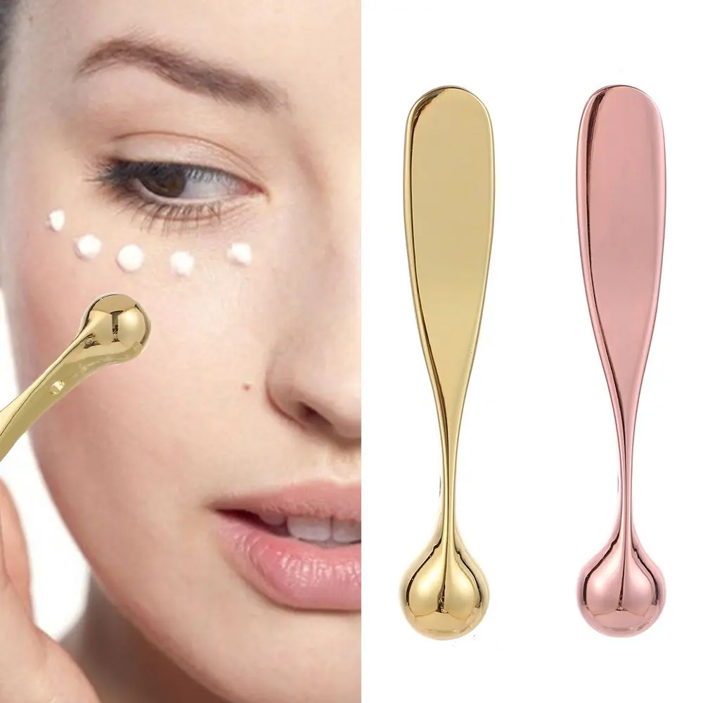 New Metal Face Mask Spoon Anti Wrinkle Eye Cream Applicator Mixing Spatulas Rose Gold Eye Cream Massage Sticks Beauty Scoop Tool