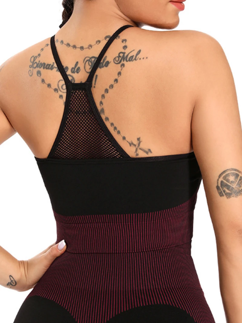 

Women's nylon spandex yoga sports bra breathable sexy mesh hollow fitness beauty back yoga wear underwear S9K0695