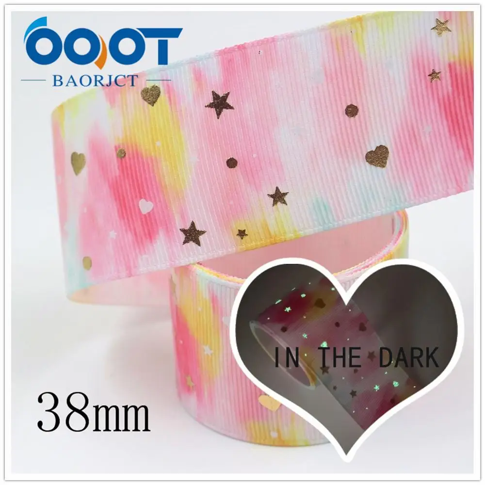 OOOT BAORJCT I-19916-2172 38 мм 5 ярдов новые флуоресцентные цветные печатные корсажные ленты
