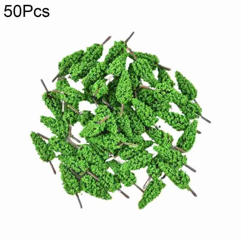 Песочная Настольная мини сосновая зеленая модель 50 шт. сосновые деревья 5 см DIY