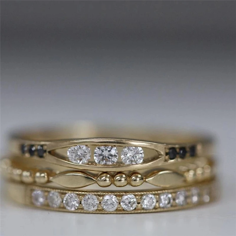 

925 Sterling Silver Rings For Women Korean Style Diamond Couple Finger Ring Fashion Anillos Bague Engagement Jewelry For Party