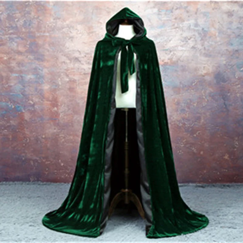 Женская и мужская накидка бархатная с капюшоном костюм для косплея