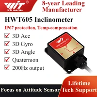 high precision inclinometer hwt605 military grade accelerometeranglegyro mpu9250 imu temperature compensation tilt angle