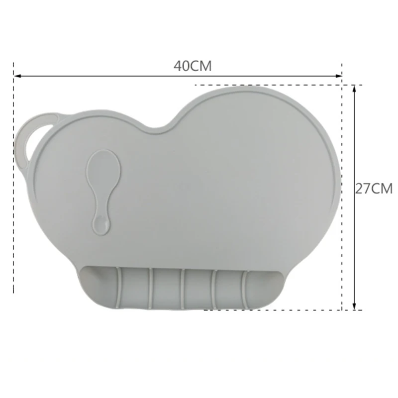 Manteles Individuales de silicona para ni&ntilde;os, manteles port&aacute;tiles de grado alimenticio, f&aacute;ciles de limpiar, impermeables, antideslizantes y plegables-3