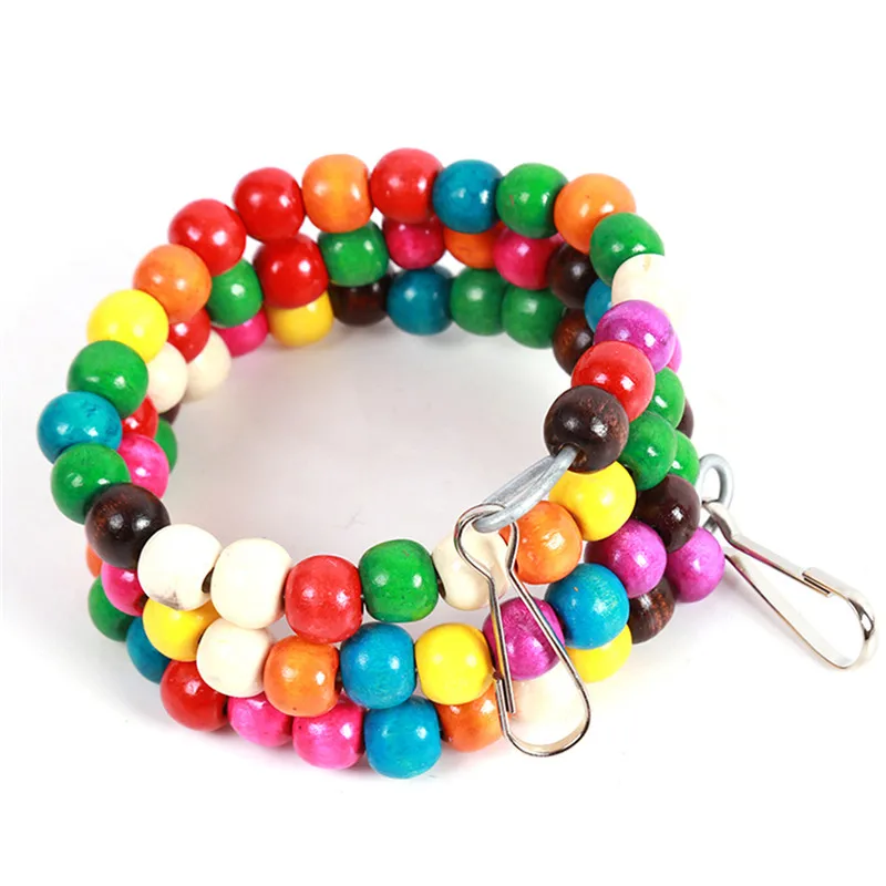 100 см Птица Попугай красочные вращающиеся скалолазание мост бусины лестница укус