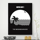 Скандинавская черно-белая постеренная Картина на холсте с изображением соседей, плакаты и принты, холст, Настенная картина, настенное украшение