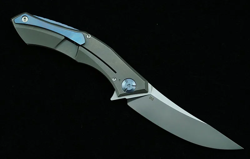 Складной нож Green thorn Flipper резак из титанового сплава и стали D2 для выживания на