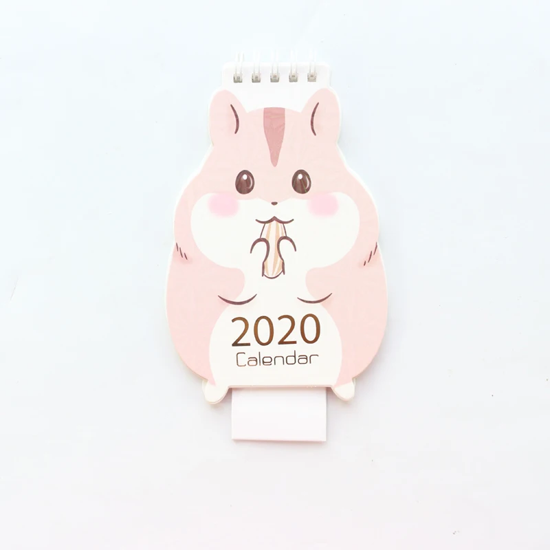 Domikee милый Настольный календарь на год kawaii в форме единорога, школьный настольный календарь, планировщик, канцелярские принадлежности - Цвет: Синий