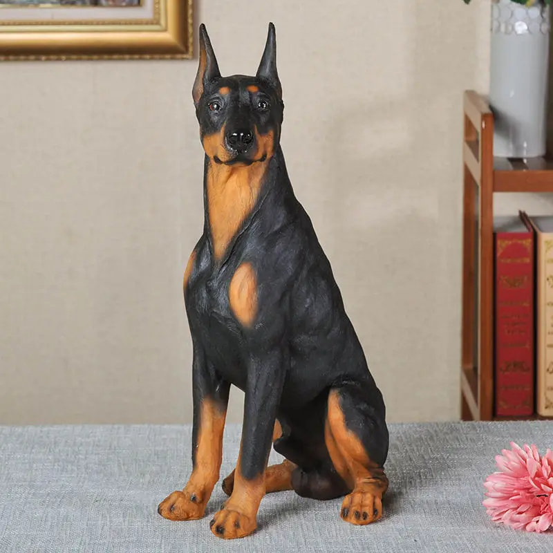 Модель животного в масштабе 1/6 модель собаки Doberman с высокой имитацией экшн