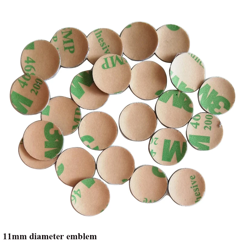 100 шт./лот диаметр 11 мм автомобильный брелок для ключей наклейка с логотипом