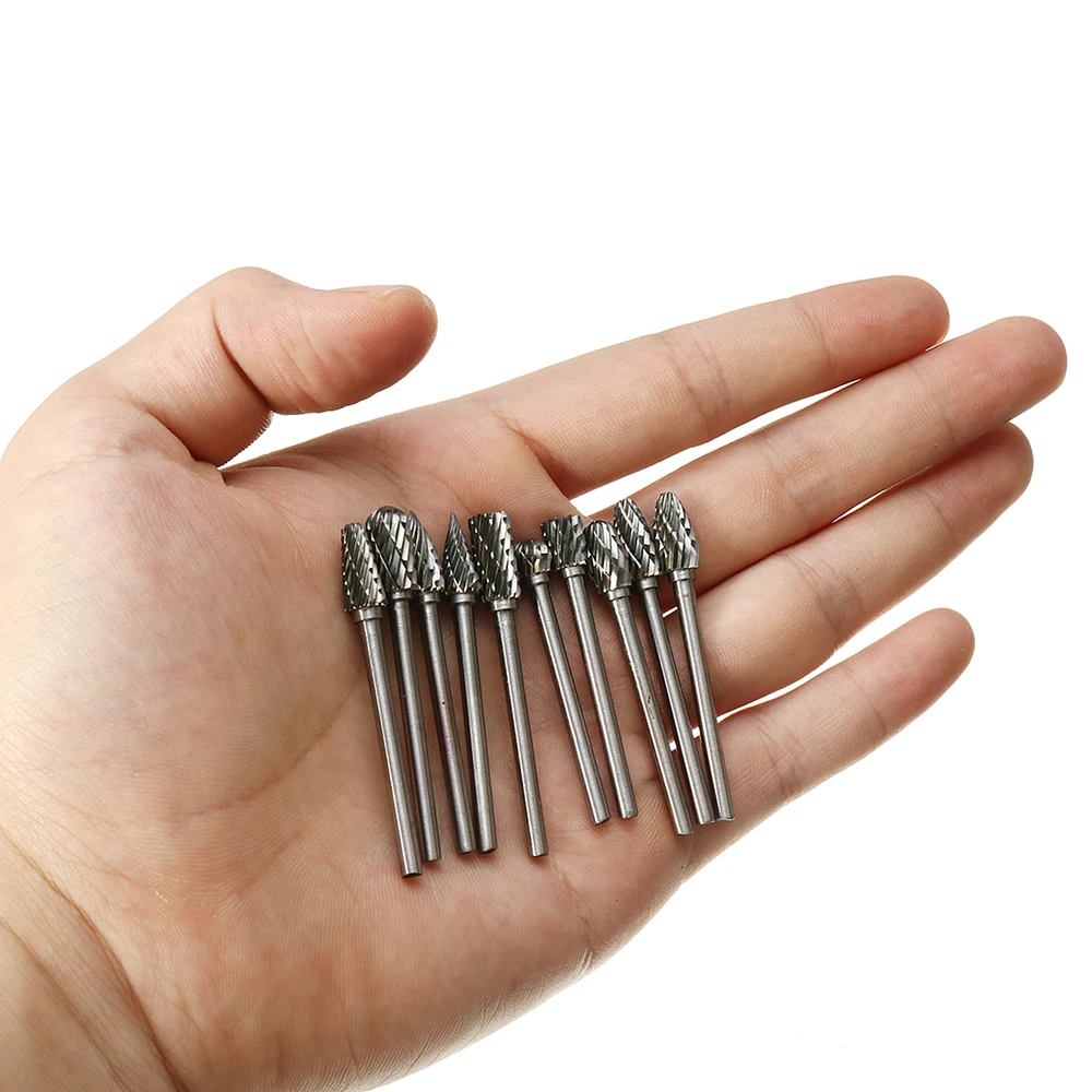 10 шт. набор сверл электрический шлифовальный инструмент Стальной Конусный бор