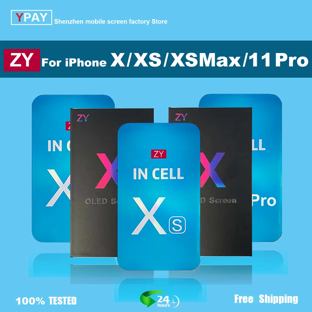 

ЖК-дисплей ZY Incell для iPhone X, XR, XsMax, 11, 12 Pro MAX, сенсорный экран с дигитайзером в сборе, запасные части, ЖК-дисплеи + подарки