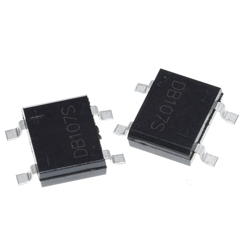 10 шт. SMD DB107 DB107S 1A 1000 в один фазы диодный выпрямительный мост |