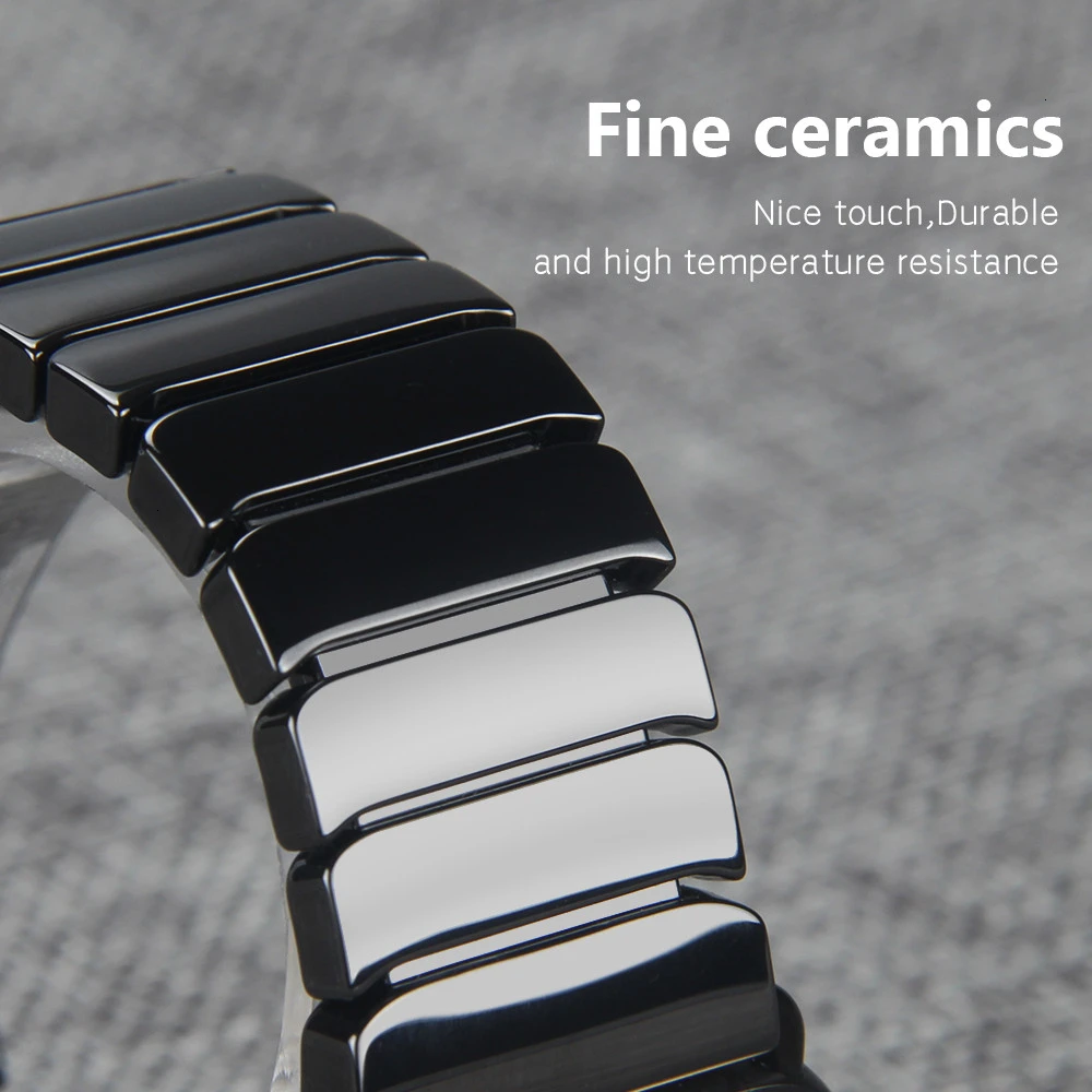 Ceramic Watchband for Apple Watch 6 5 4 3 2 band 44mm 42mm Smart Watch Strap Bracelet Ceramic Watchband iWatch series 40mm 38mm