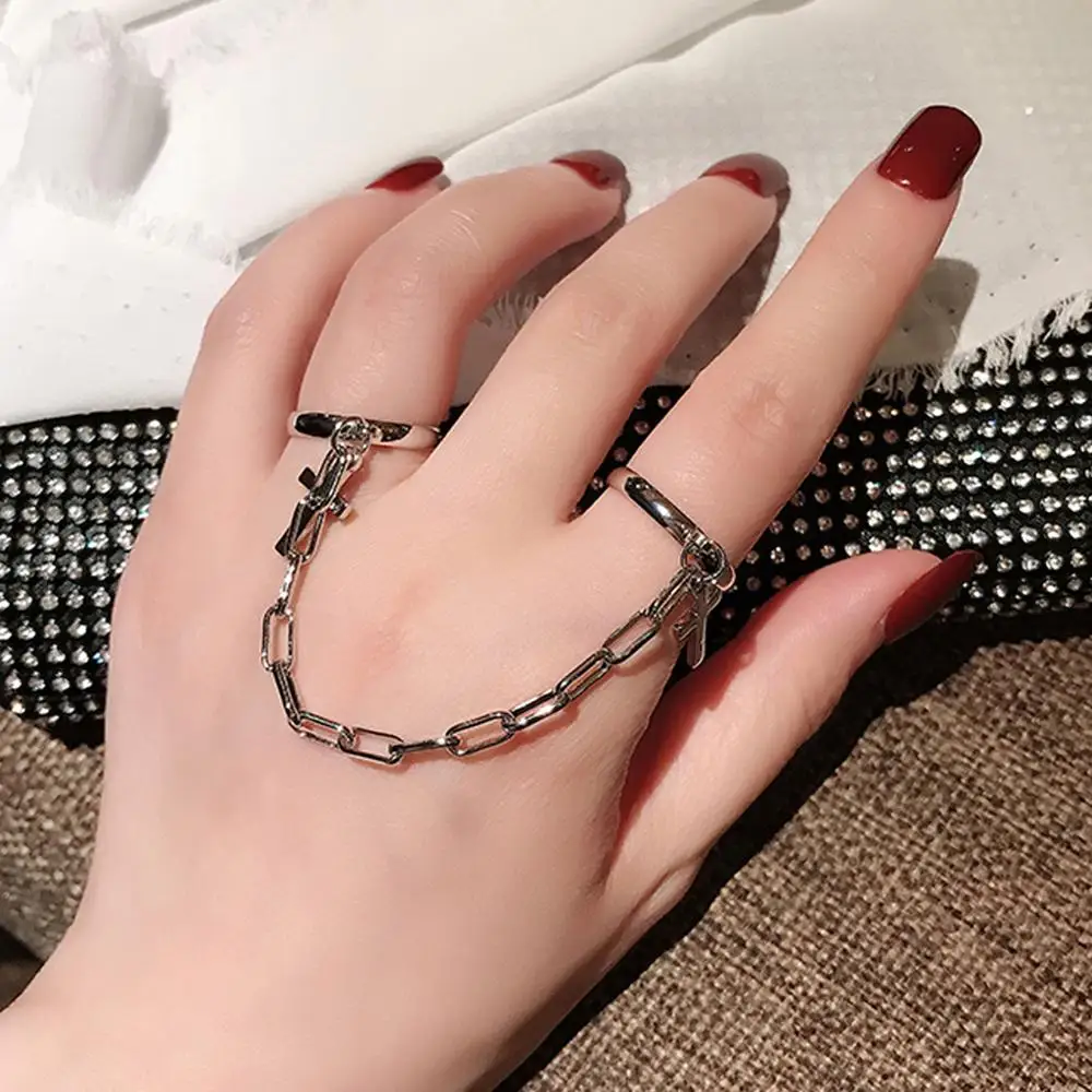 Винтажное кольцо в стиле хип хоп панк рок серебряное металлическое с крестом