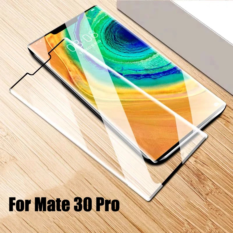 9D изогнутое закаленное стекло для huawei mate 20 Pro Полное покрытие стекло Защита экрана для huawei mate 30 Pro Закаленное стекло пленка - Цвет: For Mate 30 Pro