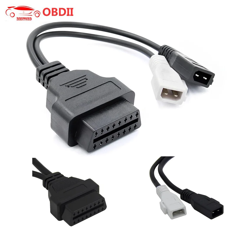 Адаптер VAG для AUDI 2X2 OBD2 кабель OBD1 Диагностика автомобиля 2P + подходит Audi 2x2Pin На 16 pin