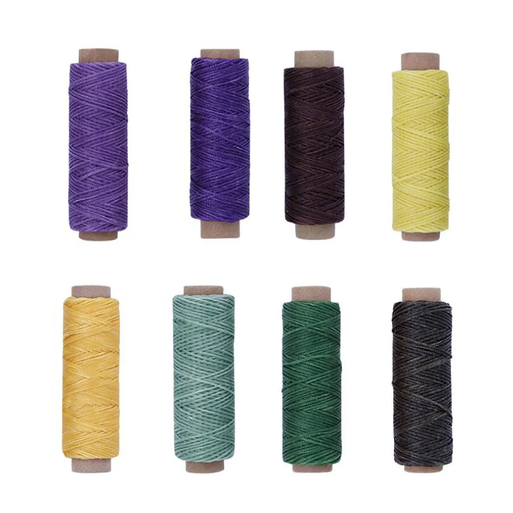 24 шт. 150D кожаный вощеный шнур для рукоделия Инструмент цвета ручная строчка нить