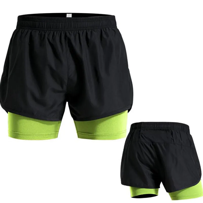 2 в 1 Женская быстросохнущая одежда для фитнеса йоги тренировок спортивная облегающие трико бега