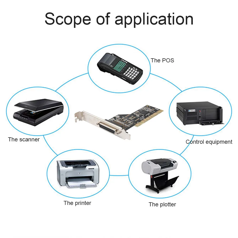 

PCI To Parallel LPT 25pin DB25 Printer Port Controller Expansion Card Adapter For Desktop PC Computer Accessories