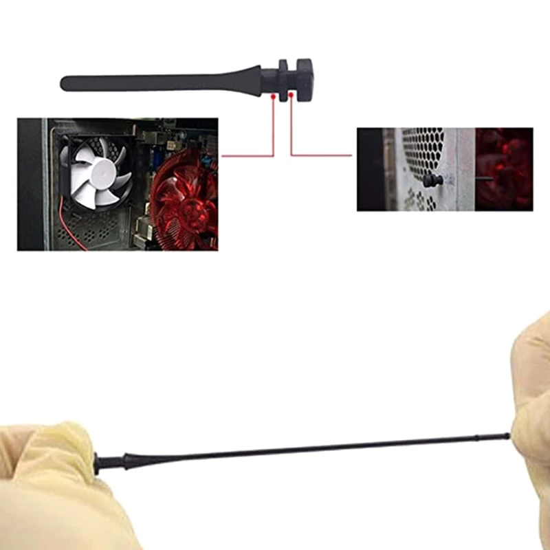 

Rubber Pin Screws Anti-vibration Wear-Resistant PC Fan Noise Absorbtion Silicone Screws 20 Pcs