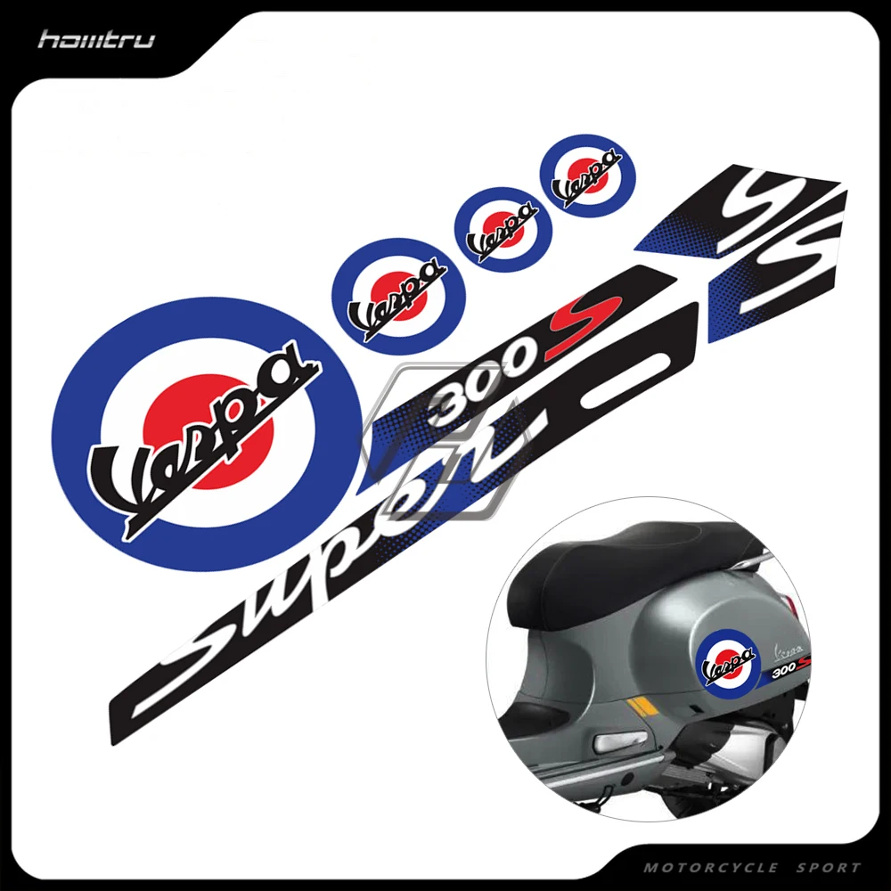 

Motorcycle Reflective Decal Case for Piaggio Vespa GTS 300 Super Sport