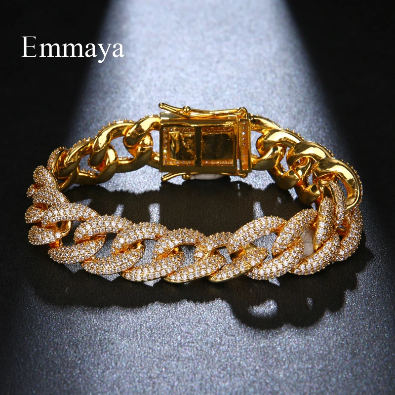 EMMAYA Новый Модный женский браслет с нежным кубическим цирконием два цвета выбор в