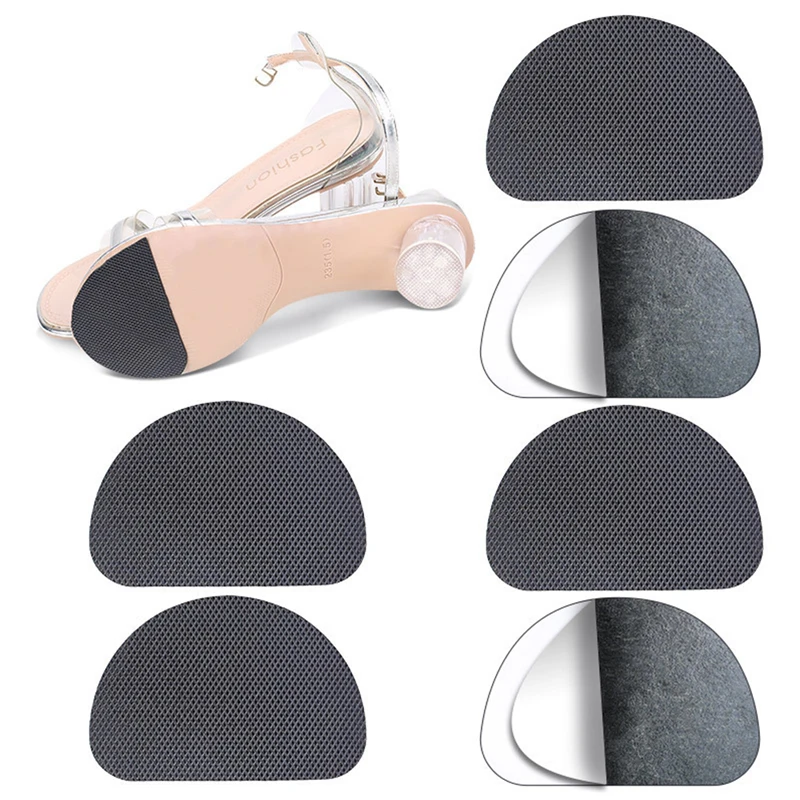 

1Pair Sole Anti-slip Pad Unisex Insole Wear-resistant Tendon Rubber Sole Non-slip Stickers High Heels Forefoot Anti-skid Pad