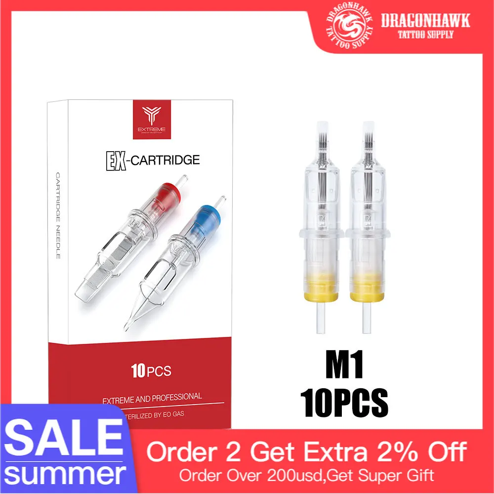 10 шт стерильные татуировки картридж ИГЛЫ Перманентный макияж Magnum M1 одноразовые