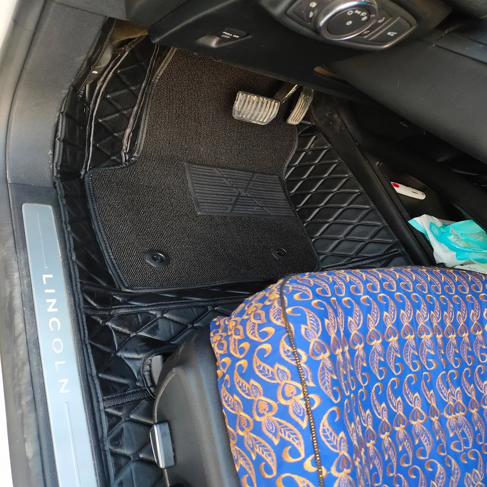 5D tapis de sol voiture pour Toyota Land Cruiser 100 200 кожаный непроницаемый interieur |